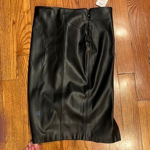 Pleather skirt with tags xl never worn